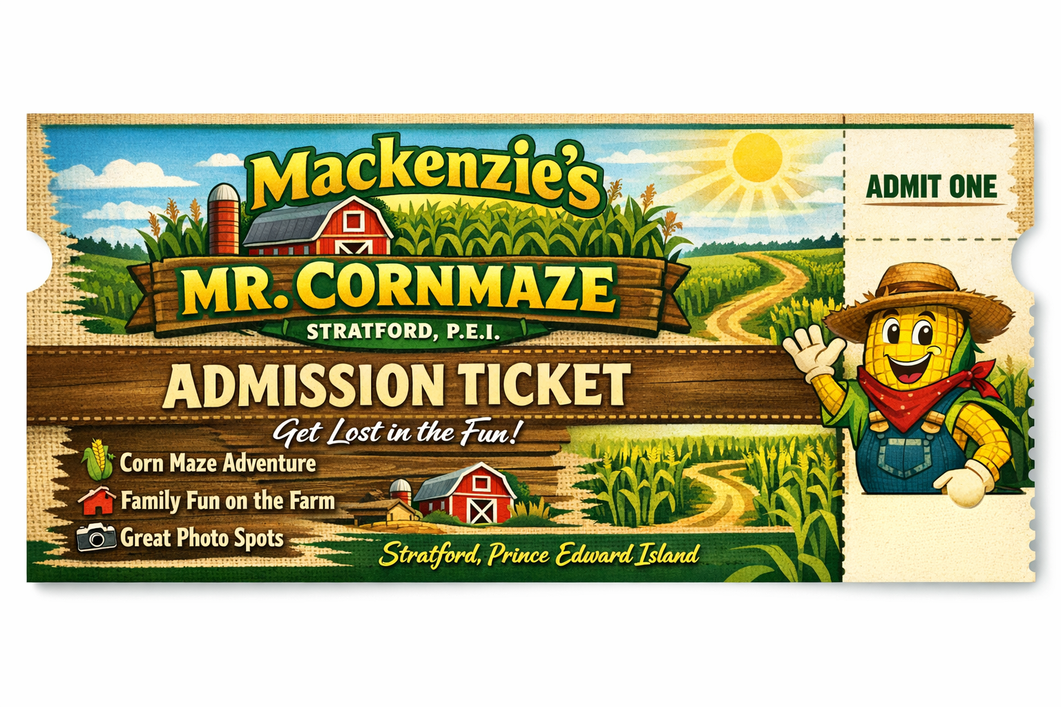 Mr. Cornmaze Ticket